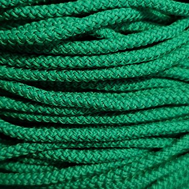 Материалы для творчества ручной работы. Ярмарка Мастеров - ручная работа Зелёный полиэфирный шнур 5 мм. по оптовой цене. Handmade.