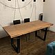Заказать Обеденный стол из слэба дуба. Akutrau Woodworking. Ярмарка Мастеров. . Столы Фото №3