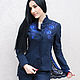 Elegant women's suit with embroidery ' Delphinium', Suits, Vinnitsa,  Фото №1