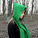 Green hooded scarf. Hoods. Knitted fairy tales (empatik). My Livemaster. Фото №4