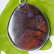 Украшения handmade. Livemaster - original item Pendant with boulder opal 