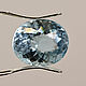 Аквамарин 7.15ct. овал (Бразилия), Кристаллы, Красноярск,  Фото №1