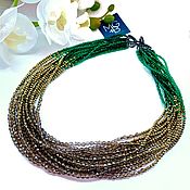 Украшения handmade. Livemaster - original item Necklace with green spinel, pyrite, quartz. Handmade.