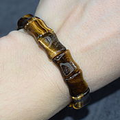 Украшения handmade. Livemaster - original item Men`s / women`s bracelet natural tiger eye stone. Handmade.