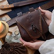 Сумки и аксессуары handmade. Livemaster - original item Handmade leather Temerian belt bag and belt inspired Witcher. Handmade.
