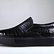 Слипоны из натуральной кожи крокодила IMA7001B. Слипоны. CrocShop товары из экзотической кожи. Ярмарка Мастеров.  Фото №13
