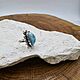 Ларимар. Кольцо с ларимаром. Кольца. Gemrock. Ярмарка Мастеров.  Фото №6