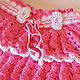 Order SKIRT FOR GIRL WITH RUFFLE 'Fuchsia' knitted summer. Gala Devi (crochet design). Livemaster. . Child skirt Фото №3