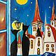 Заказать Картина "Коты у окна". Лилия Ермакова (liliya-67). Ярмарка Мастеров. . Картины Фото №3