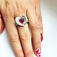 Заказать Кольцо с рубином и бриллиантами Heart of Ruby. PURE DIAMONDS Jewelry. Ярмарка Мастеров. . Кольца Фото №3