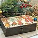 Box Santa Claus and kids decoupage array. Box. Studio Villa-Oliva. Online shopping on My Livemaster.  Фото №2