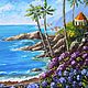 "Summer house by the sea" Oil painting Mediterranean, Pictures, Moscow,  Фото №1