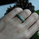 Copy of Copy of Wooden ring with emerald. Rings. The Tree of Life. My Livemaster. Фото №5