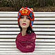 Снуд женский "Рондо" цвета фуксии (в два оборота). Снуды. IRINA GRUDKINA Handmade Knitwear. Ярмарка Мастеров.  Фото №5