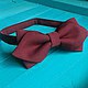 Burgundy tie with corners Mod / groom's bowtie, Marsala. Ties. Respect Accessories. Online shopping on My Livemaster.  Фото №2