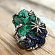 925 Sterling silver Ring with natural malachite and lapis lazuli IV0103, Rings, Yerevan,  Фото №1