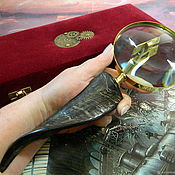 Канцелярские товары handmade. Livemaster - original item Vintage gift magnifier in a case 