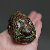 Figurines: Snail. Patina