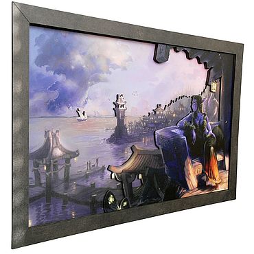 Картины и панно ручной работы. Ярмарка Мастеров - ручная работа Night Elf (62 х 41 см). Handmade.