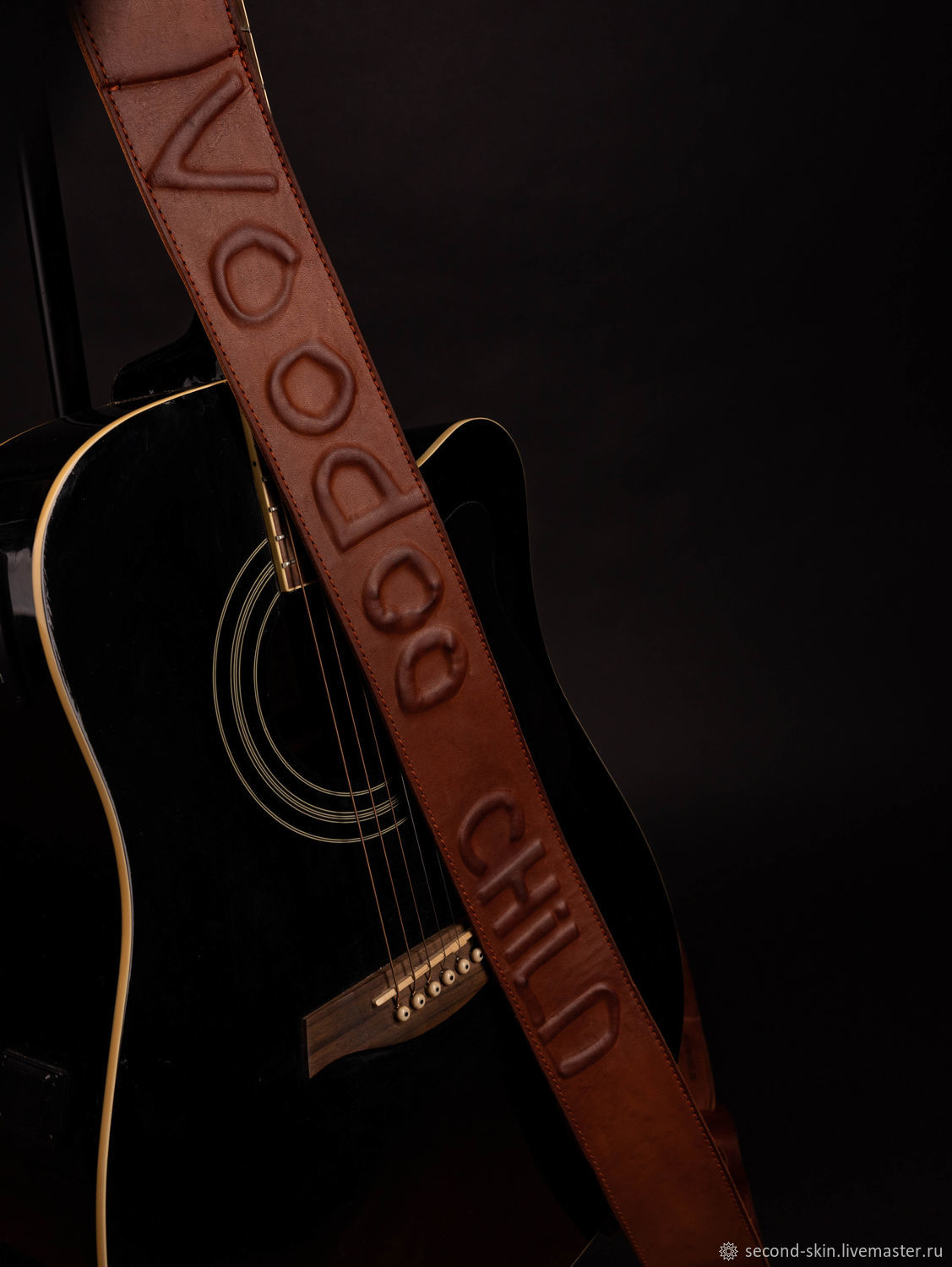 Ремень для гитары: Voodoo Child в интернет-магазине Ярмарка Мастеров по цене 8500 ₽ – SRU6MRU