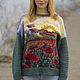  "Маковое поле". Свитеры. BOHO UNICUM. Ярмарка Мастеров.  Фото №4