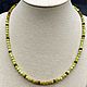 Beads for women made of natural stones Madagascar green opal garnet, Beads2, Moscow,  Фото №1