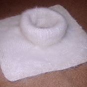Аксессуары handmade. Livemaster - original item Hat children`s knitted from Samoyed fluff item no. №18D.. Handmade.