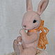 Teddy mini Bunny Peach -11 see. Stuffed Toys. silvanatabears. Online shopping on My Livemaster.  Фото №2