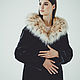 Long beaver fur coat with lynx hood, Fur Coats, Moscow,  Фото №1