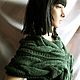 Зеленая безрукавка косами. Жилеты. IRINA GRUDKINA Handmade Knitwear. Ярмарка Мастеров.  Фото №5