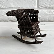 Куклы и игрушки handmade. Livemaster - original item Rocking Chair for dolls dollhouse furniture miniature 1:12. Handmade.