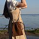 Заказать Кожаная сумка кисет, коричневая. AUGUST BAGS. Ярмарка Мастеров. . Сумка через плечо Фото №3