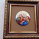 Painting on enamel.Mother of God the three joys, Icons, Tolyatti,  Фото №1