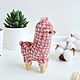 Llama toy knitted color dusty rose. Stuffed Toys. Natalie crochet flowers. Online shopping on My Livemaster.  Фото №2