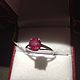 Серебряное кольцо с природным рубином 3ct. Кольца. OLVIKSOL JEWELRY STORE. Ярмарка Мастеров.  Фото №6