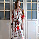 Slavic Linen Long Kupala Dress. Dresses. Kupava - ethno/boho. Online shopping on My Livemaster.  Фото №2