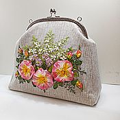 Clutch bag, small handbag handmade