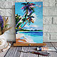Oil painting 'Paradise' 30/20 cm. Pictures. Painting World of Marina Lesina. Online shopping on My Livemaster.  Фото №2