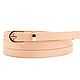 Leather light beige belt, Straps, Moscow,  Фото №1