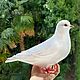 Dove of Peace / dove with olive branch bird felted wool. Felted Toy. Woolen Zoo. My Livemaster. Фото №5