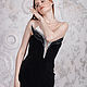  Платье « Lady in black». Платья. Анна Смирнова (embroiderylinen). Ярмарка Мастеров.  Фото №5