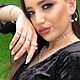 Серьги из серебра Маркиза. Серьги классические. GAMMA jewelry. Ярмарка Мастеров.  Фото №5