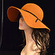 Hat 'Stranger' terracotta. Hats1. Novozhilova Hats. My Livemaster. Фото №5
