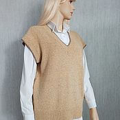 Пуловер женский вязаный из мохера