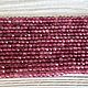 Турмалин розовый бусины 2 ,2 мм  огранка (нить 39,5 см). Бусины. Divine Gems. Ярмарка Мастеров.  Фото №4