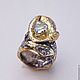 'Blue Lagoon' - silver ring with Topaz and gold. Rings. LAVAL. Online shopping on My Livemaster.  Фото №2
