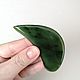 Massager (gouache scraper) made of jade. Massage tiles. Stones Gems from Siberia. My Livemaster. Фото №4