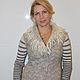 Жилет валяный "Tenderness". Жилеты. Юлия Левшина.Авторский войлок COOLWOOL. Ярмарка Мастеров.  Фото №6