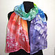 Silk scarf 'rainbow' batik. Scarves. studiya. My Livemaster. Фото №6