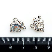 Материалы для творчества handmade. Livemaster - original item Elephant pendant, metal, accessories for jewelry. Handmade.